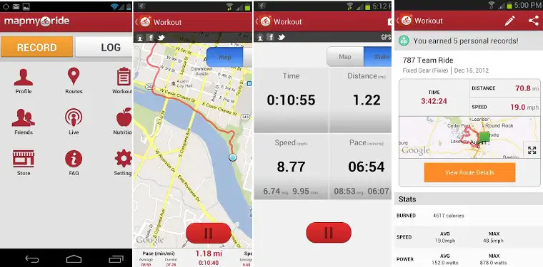 map my ride app